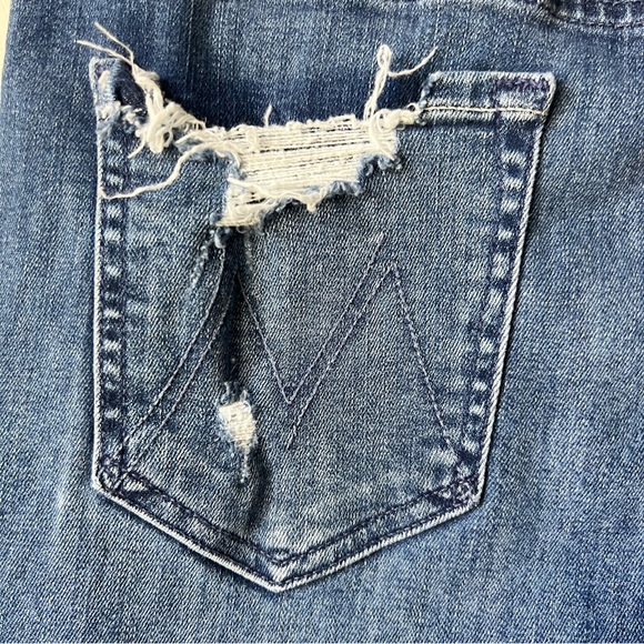 MOTHER SZ 29 high waisted looker ankle fray get your groove back - Picture 4 of 7